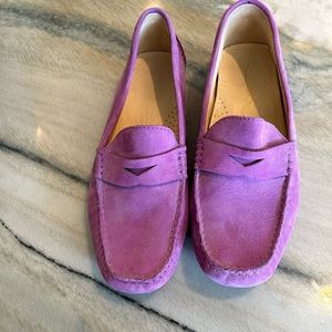 Cole Haan purple suede ladies loafers
